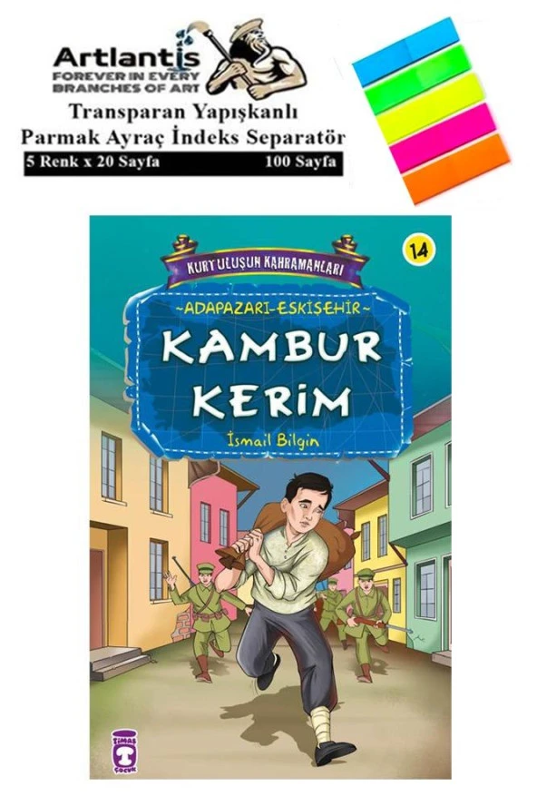 Kambur Kerim İsmail Bilgin 90 Sayfa Karton Kapak 1 Adet Fosforlu Transparan Kitap Ayraç 1 Paket