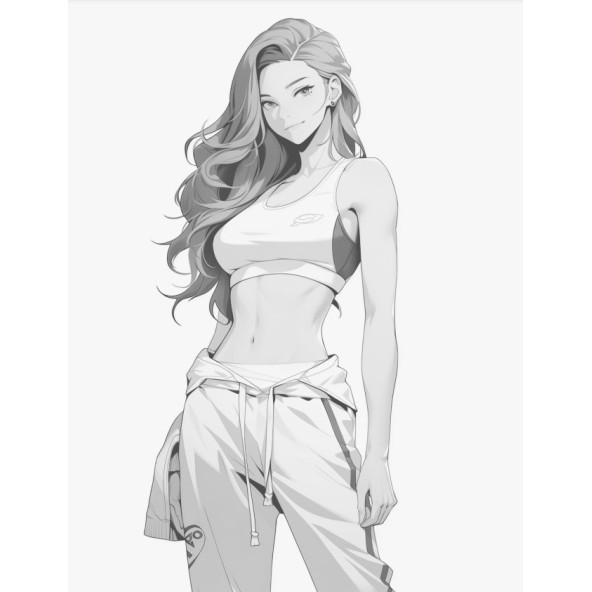 Anime Güzeli Boyama Kitabı (120 Tam Sayfa Boyama) - 7