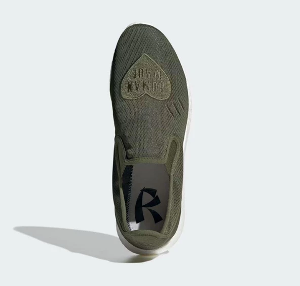 Adidas Human Made Boost Pure Slip-On Günlük Spor Erkek Ayakkabı Yeşil - 6