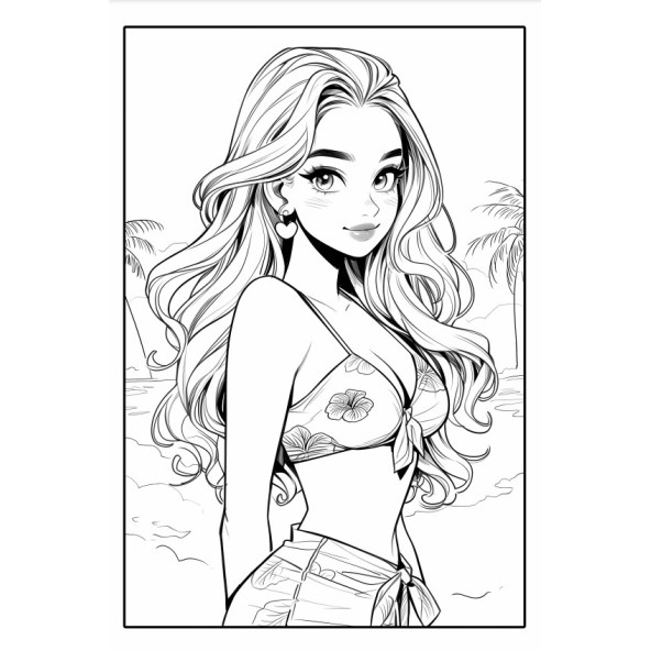 Gençler İçin Anime Boyama Kitabı (64 Tam Sayfa Boyama) - 3