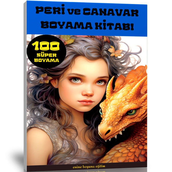 Peri ve Canavar Boyama Kitabı (100 Tam Sayfa)