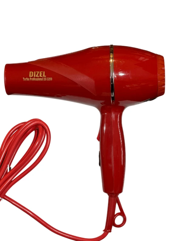 Dizel Pro Ultra Profesyonel Saç Kurutma Makinesi Kırmızı