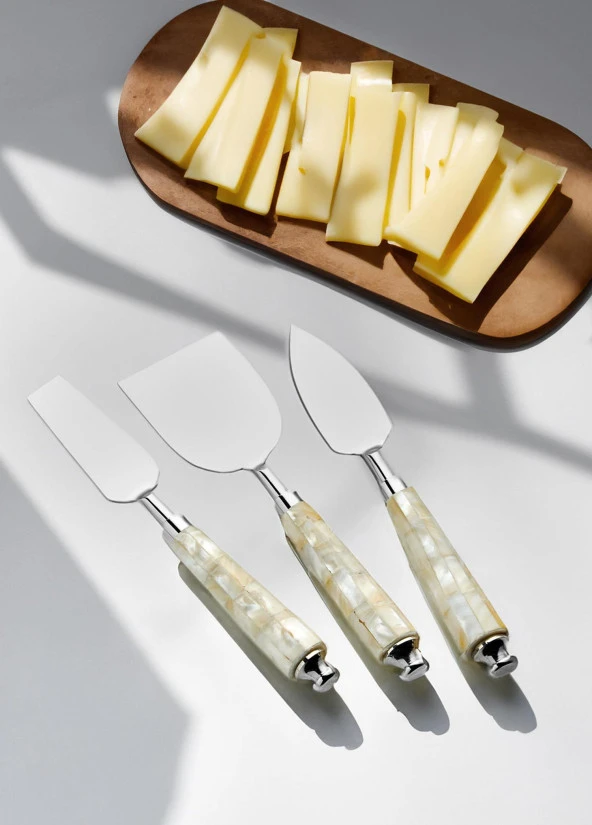 The Mia Pearl Peynir Servis Takımı 3 Parça - Resim 2