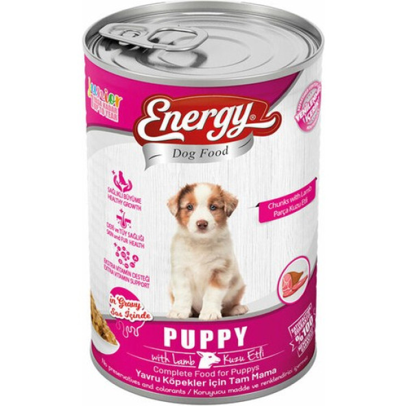 Dog Food Energy Kuzu Etli Yavru Islak Köpek Maması 400 G
