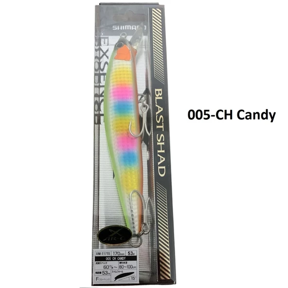 Shimano Exsence Blast Shad 17cm 53gr 80-100cm Dalar Maket Yem 005-CH Candy