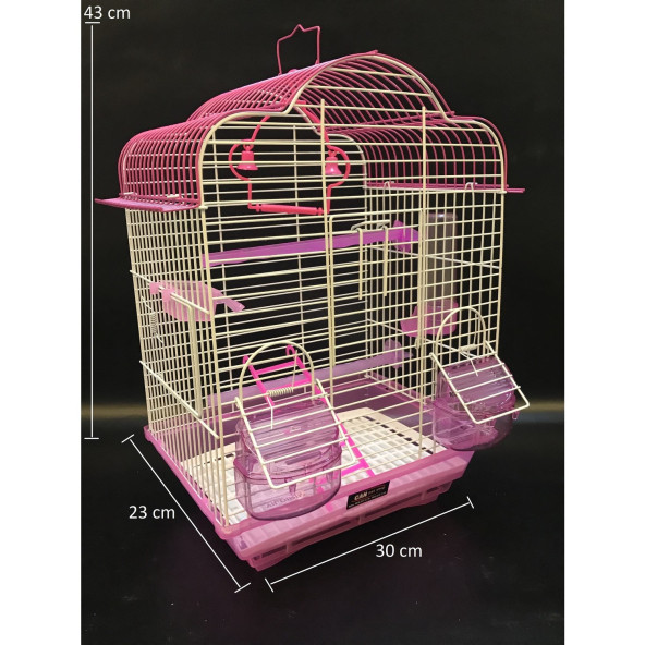 Yıldırım Kafes Kuş Muhabbet Için Kafes Pembe