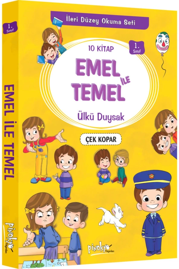 Pinokyo 1. Sınıf Emel Ile Temel Serisi 10 Kitap