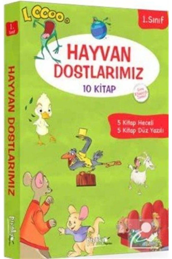 Pinokyo 1. Sınıf Hayvan Dostlarımız Serisi 10 Kitap