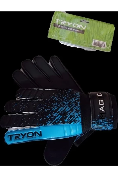 TRYON Magıc Kaleci Eldiveni Fosforlu Mavi-Siyah