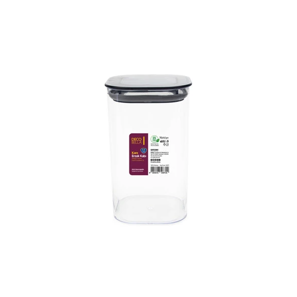 12 Adet İstiflenebilir Kristal Vakumlu Erzak Kabı Vakumlu Saklama Kabı Seti - 4