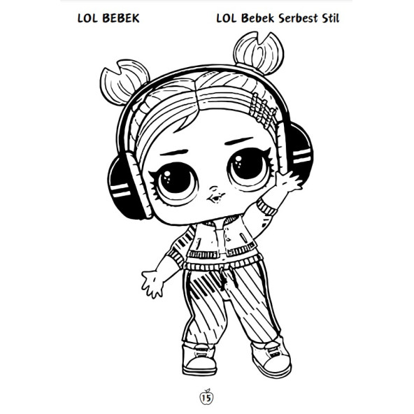 LOL Bebek Boyama Kitap Seti (80 Süper Boyama Kalem Hediyeli) - 4