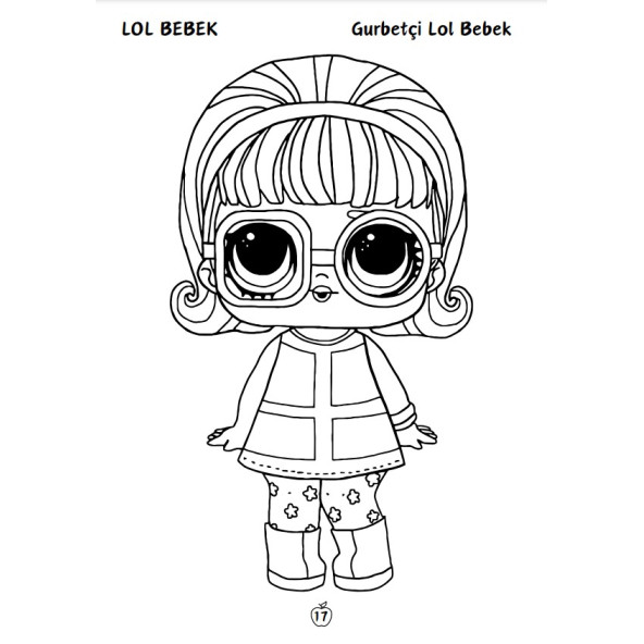LOL Bebek Boyama Kitap Seti (80 Süper Boyama Kalem Hediyeli) - 5