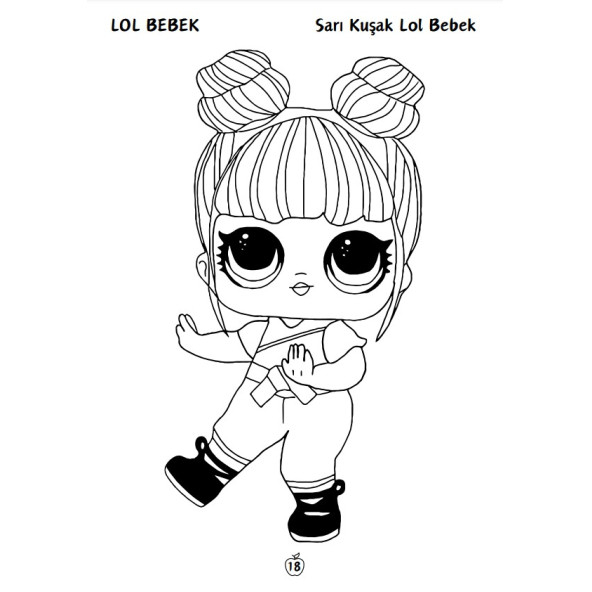 LOL Bebek Boyama Kitap Seti (80 Süper Boyama Kalem Hediyeli) - 6