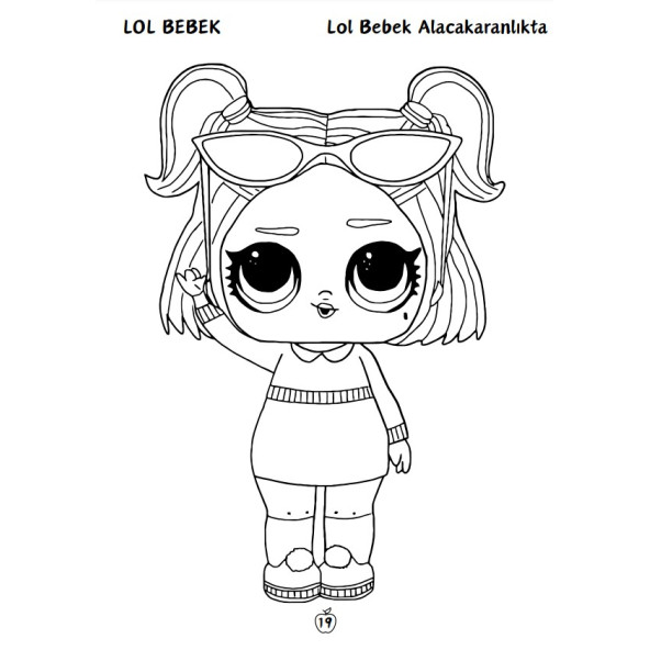 LOL Bebek Boyama Kitap Seti (80 Süper Boyama Kalem Hediyeli) - 7