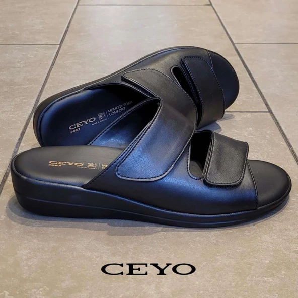 CEYO 9863-10 MEMORY FOAM ORTOPEDİK CIRTLI KADIN TERLİK - 9