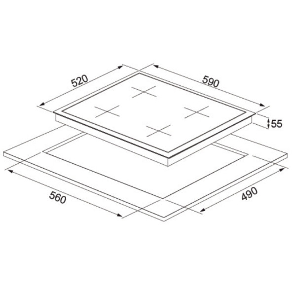 Silverline İnox Ankastre Set BO6501X01-AS5631X01-2240 CONİC İNOX - 6