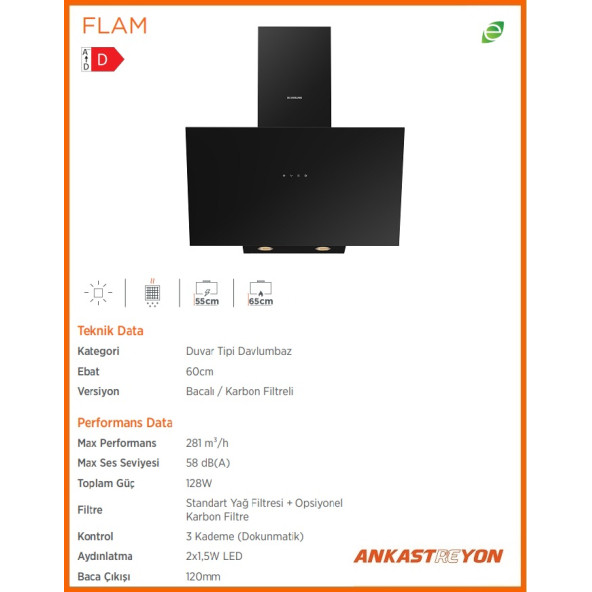 Silverline Siyah Cam Ankastre Set BO65E1B01-CS5349B01-3481 FLAM SİYAH - 2