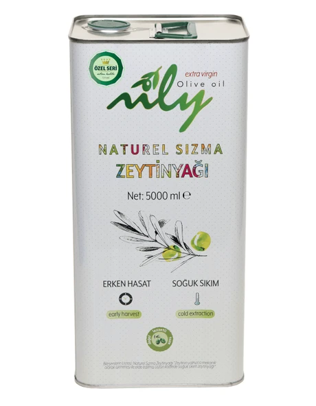 Nily Ozel Seri Soğuk Sıkım Sızma Zeytinyağı (5LT)