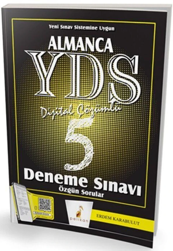 Almanca YDS 5 Deneme Sınavı Pelikan Yayınları
