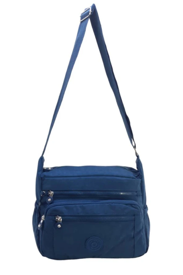 Kadın Postacı Çanta Çok Cepli Hafif Klinkır Kumaş Çapraz Askılı Omuz Çantası 30*25 Cm - Resim 3