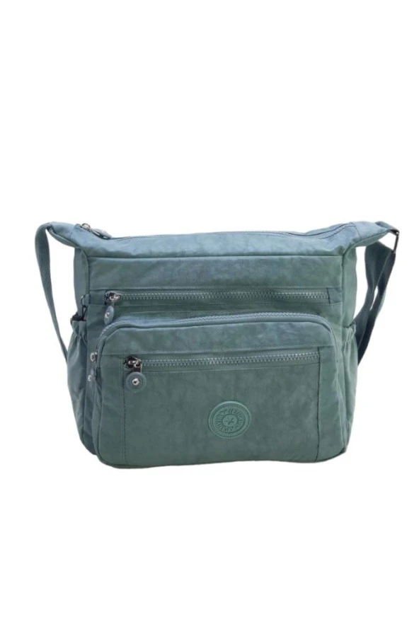 Kadın Postacı Çanta Çok Cepli Hafif Klinkır Kumaş Çapraz Askılı Omuz Çantası 30*25 Cm - Resim 7