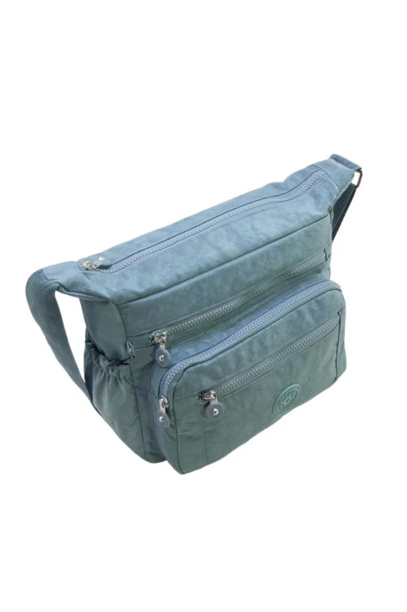 Kadın Postacı Çanta Çok Cepli Hafif Klinkır Kumaş Çapraz Askılı Omuz Çantası 30*25 Cm - Resim 9