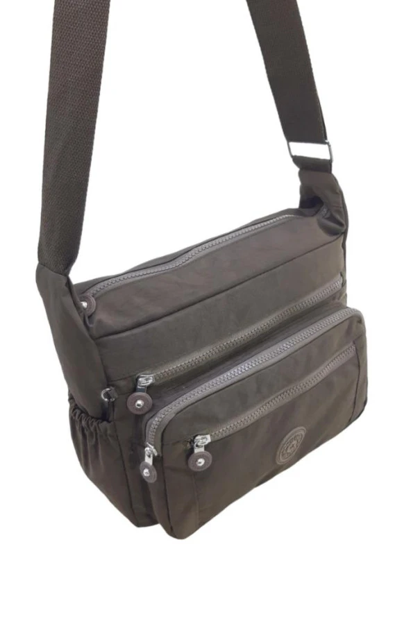 Kadın Postacı Çanta Çok Cepli Hafif Klinkır Kumaş Çapraz Askılı Omuz Çantası 30*25 Cm - Resim 12