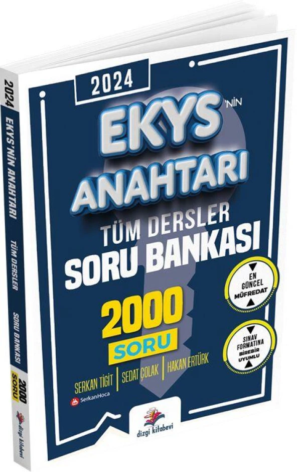 2024 EKYS nin Anahtarı Tüm Dersler Soru Bankası 2000 Soru Dizgi Kitap