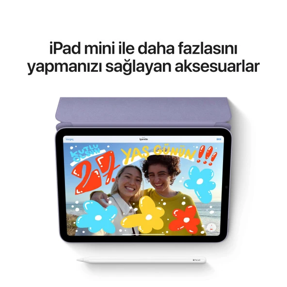 Apple iPad Mini (6.Nesil) Wi-Fi + Cellular   256GB  8.3" IOS - Outlet - 6