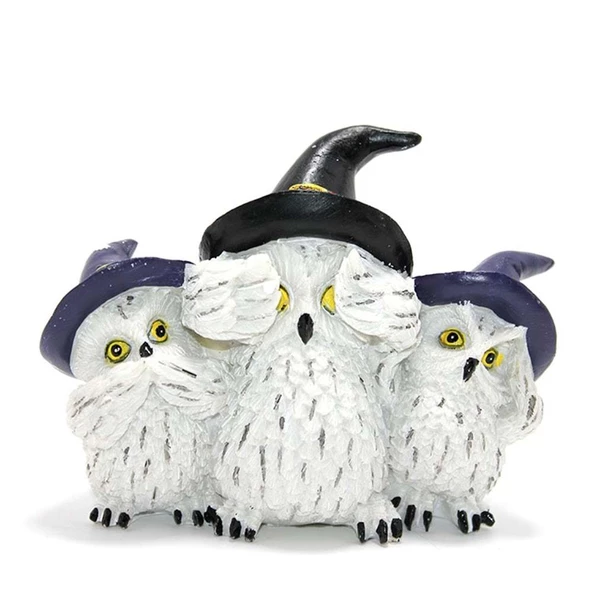 Polyester Baykuş Ailesi Biblo - Resim 2