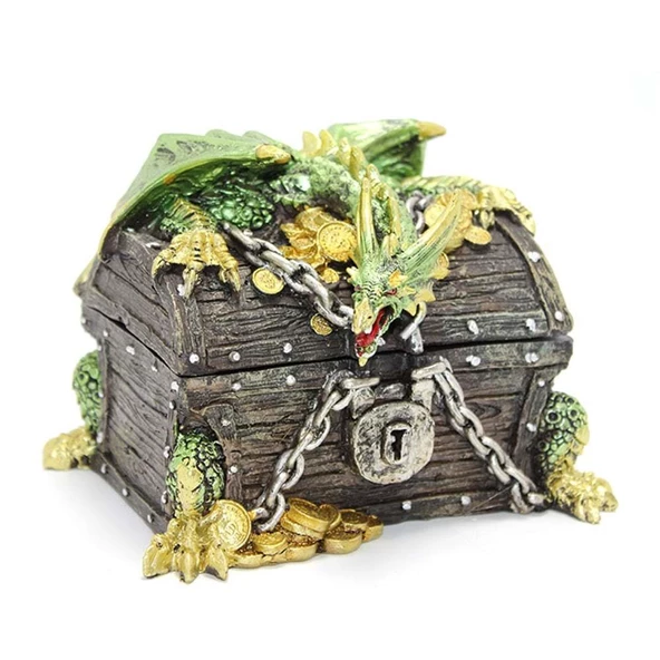 Dragon Tasarımlı Polyester Kutu Dekoratif Hediyelik - Resim 2