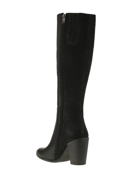 Venüs Hakiki Deri Siyah Kadın Çizme 21703B - 4