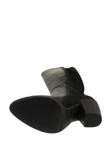 Venüs Hakiki Deri Siyah Kadın Çizme 21703B - 5