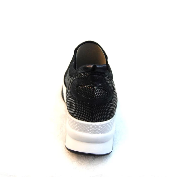 Kadın1856003k Hakiki Deri Platin Gizli Topuk Ayakkabı 1856003k - 4