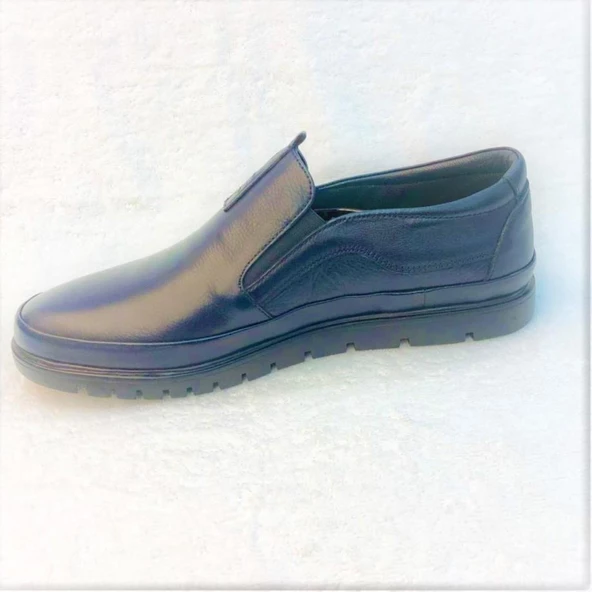 Marcomen 9573 Erkek Deri Ayakkabı Lacivert Günlük Deri Casual - 2