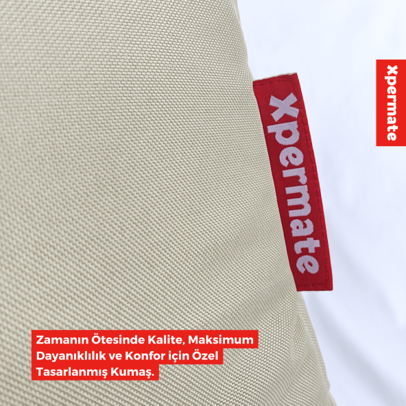 XPERMATE 3 Fonksiyonlu Kedi Evi - Küçük Irk Köpek Evi - Kedi Mağara Kedi Yuvası - Kedi Yatağı Bej - 5