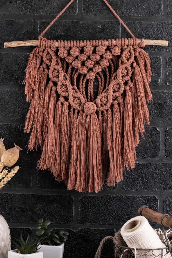 Taranabilir Makrome İpi Tek Büküm 3 mm Taranan Makrome Polyester Pamuk İp 2 x 250 gr - Resim 2