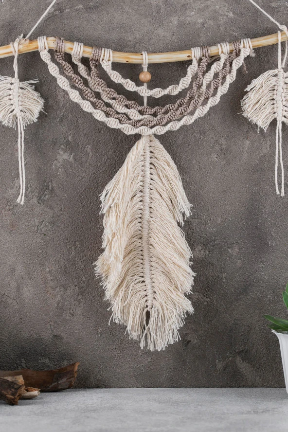 Taranabilir Makrome İpi Tek Büküm 3 mm Taranan Makrome Polyester Pamuk İp 2 x 250 gr - Resim 2