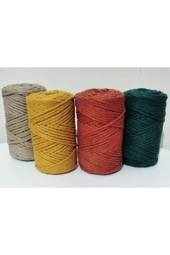 Makrome Ipi Renkli 4x250gr Taranabilir ürün görseli 1