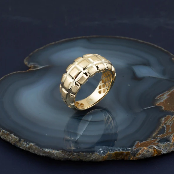 Taşsız Sarı Altın 14 Ayar Yüzük - 4