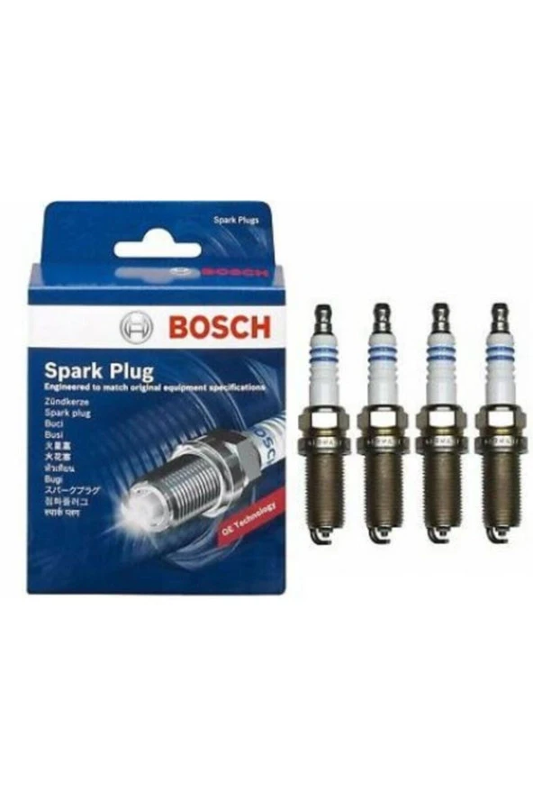 Bosch  Ateşleme Bujisi Nikel Fr7dc+ Dört Adet Takım Tek Tırnak
