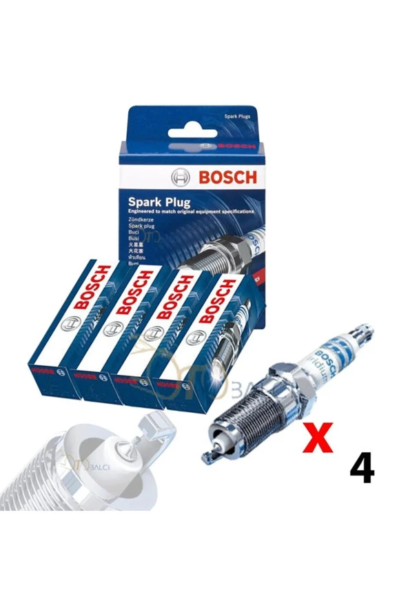 Bosch  İridyum Ateşleme Buji Takım(4)OPEL VECTRA 1.6 2005/OPEL VECTRA 1.8/1.6 16V/2.2/2.0 16V/3.2 V6