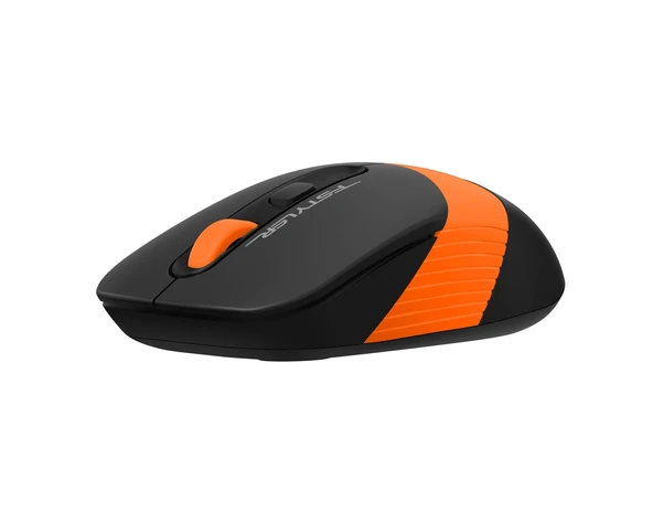 A4-Tech Kablosuz Mouse Nano Siyah-Turuncu (FG10-T) - Resim 2