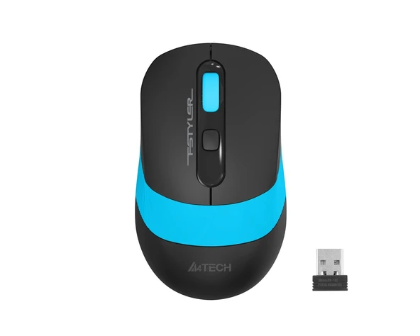 A4-Tech Kablosuz Mouse Nano Siyah-Mavi (FG10-M)
