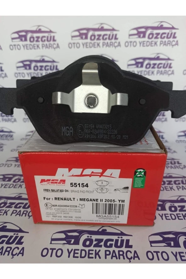 MGA  55154 Renault Megane 2 2005 -> Ym/ Laguna 2 Iı 2005 – Ön Fren Balatası - Resim 3
