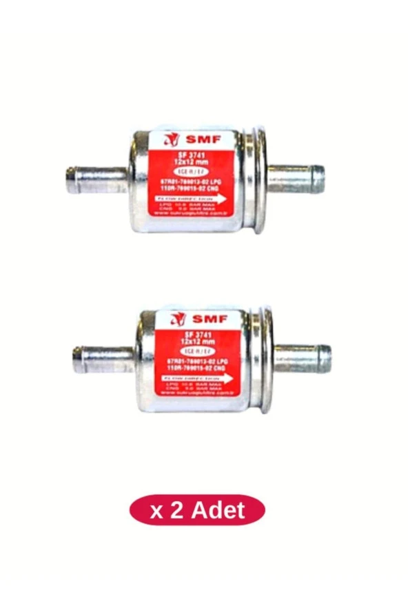SMF Lpg Otogaz Filtresi 12x12 (2 Ad. ) Cangas , Zavolli , Atiker , Akl ,aldesa ,mimgas, Vikars Uyumlu ürün görseli 1
