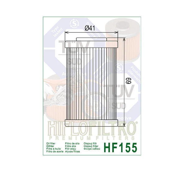 Hiflo Hf155 1999-2006 KTM 640 Duke II Uyumlu Yağ Filtresi - 1.Filtre - 2