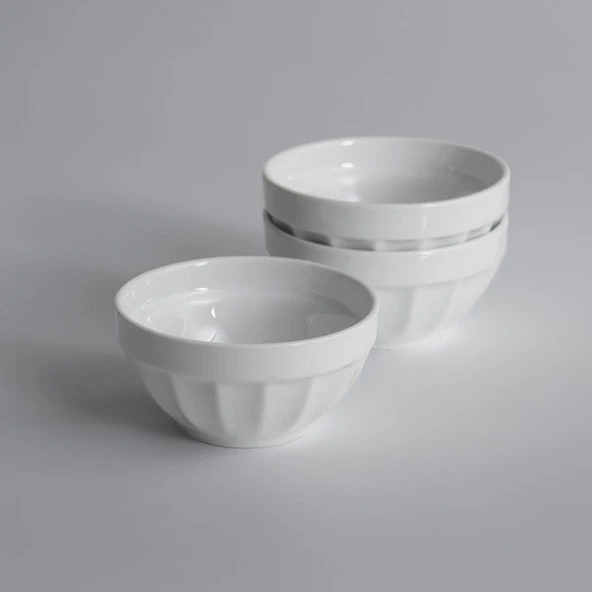 GÜRAL PORSELEN Buse 3 Parça 14 Cm Kase - 3