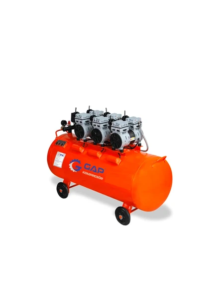 ROWERMAX Gap | 100 Lt Sessiz Ve Yağsız Hava Kompresörü 3 HP 5Lİ Havalı Set - 2