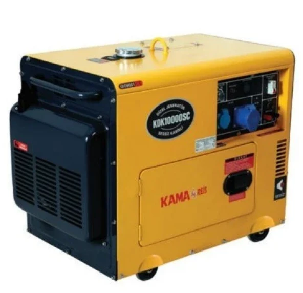 Kama KDK 10000 SC Marşlı Monofaze 9,5 kVA Kabinli Dizel Jeneratör